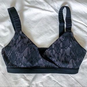Mesh Overlay Sports Bra